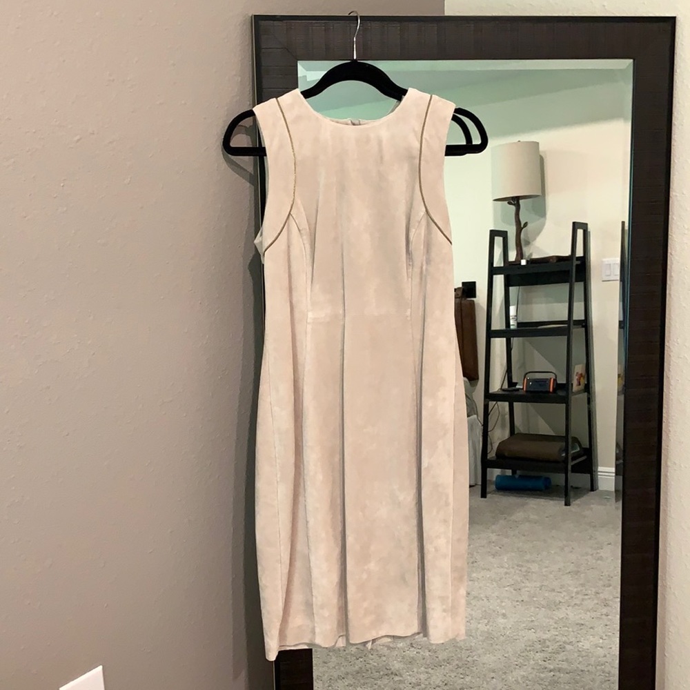 Calvin Klein Size 8 Khaki Dress